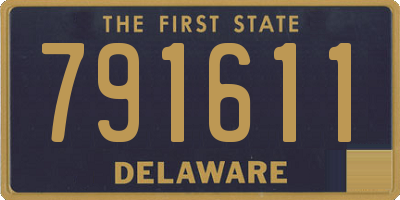 DE license plate 791611