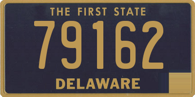 DE license plate 79162