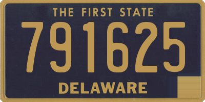 DE license plate 791625