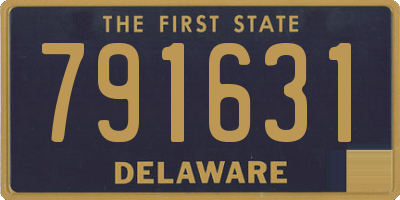 DE license plate 791631