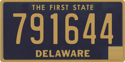 DE license plate 791644