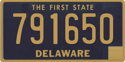 DE license plate 791650