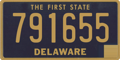 DE license plate 791655