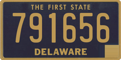 DE license plate 791656