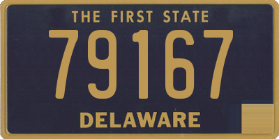 DE license plate 79167