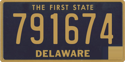 DE license plate 791674