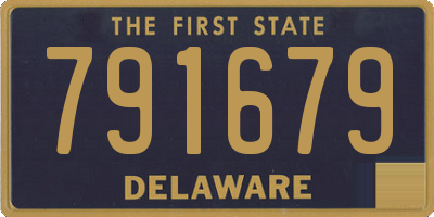 DE license plate 791679