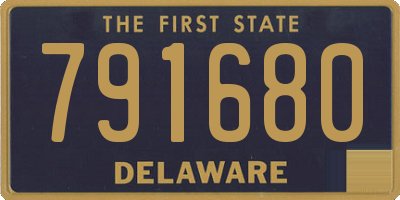 DE license plate 791680