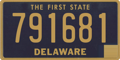 DE license plate 791681