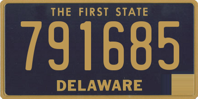 DE license plate 791685