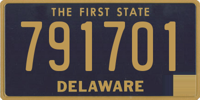 DE license plate 791701