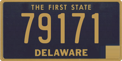 DE license plate 79171
