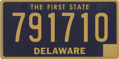 DE license plate 791710