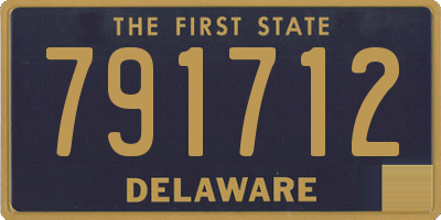 DE license plate 791712