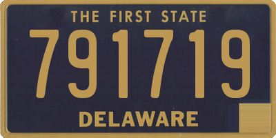 DE license plate 791719