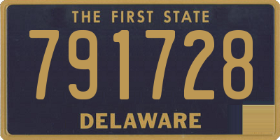 DE license plate 791728