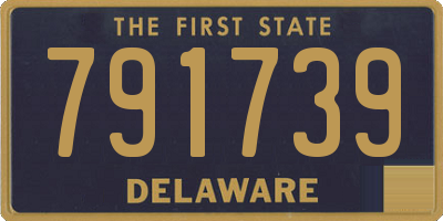 DE license plate 791739