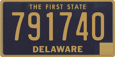 DE license plate 791740
