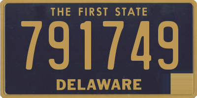DE license plate 791749