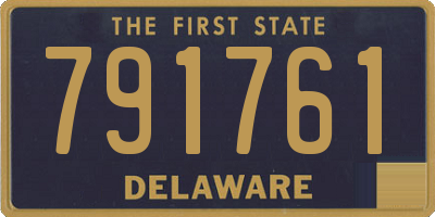 DE license plate 791761