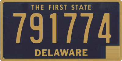DE license plate 791774