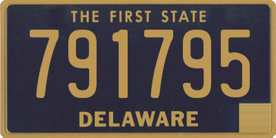 DE license plate 791795