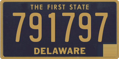 DE license plate 791797