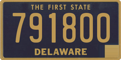 DE license plate 791800