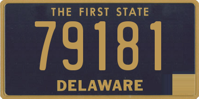 DE license plate 79181