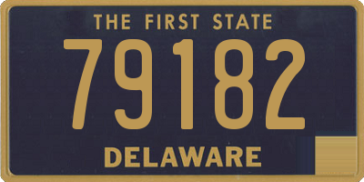 DE license plate 79182