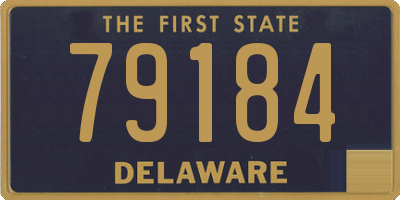 DE license plate 79184