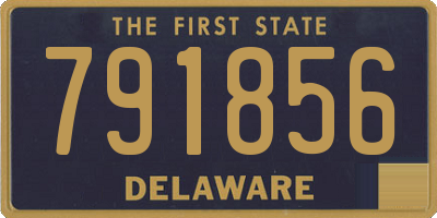 DE license plate 791856