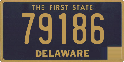 DE license plate 79186