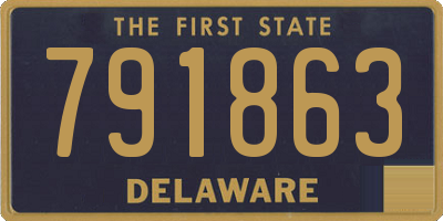 DE license plate 791863