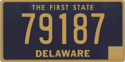 DE license plate 79187