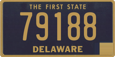 DE license plate 79188