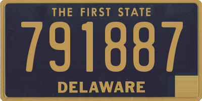 DE license plate 791887