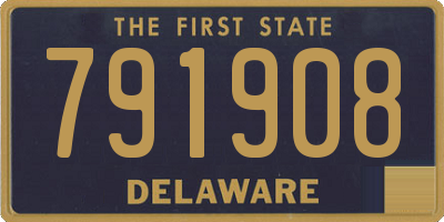 DE license plate 791908