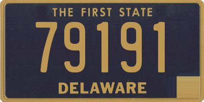 DE license plate 79191
