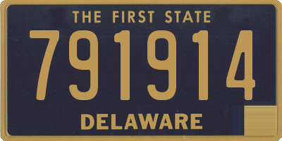 DE license plate 791914