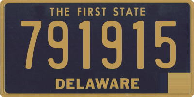 DE license plate 791915