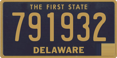 DE license plate 791932