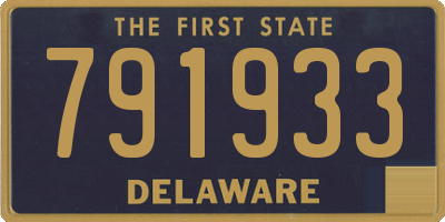 DE license plate 791933