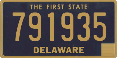 DE license plate 791935