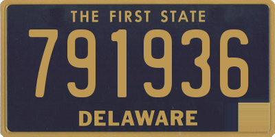 DE license plate 791936