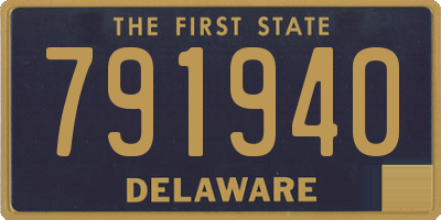 DE license plate 791940