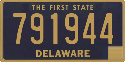 DE license plate 791944
