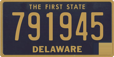 DE license plate 791945
