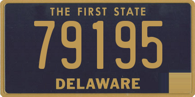 DE license plate 79195