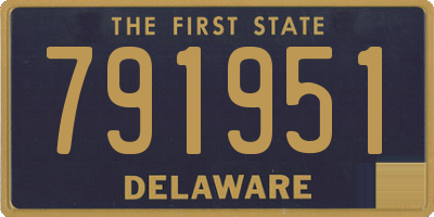 DE license plate 791951